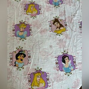 Vintage Disney Princess Flat Sheet Twin